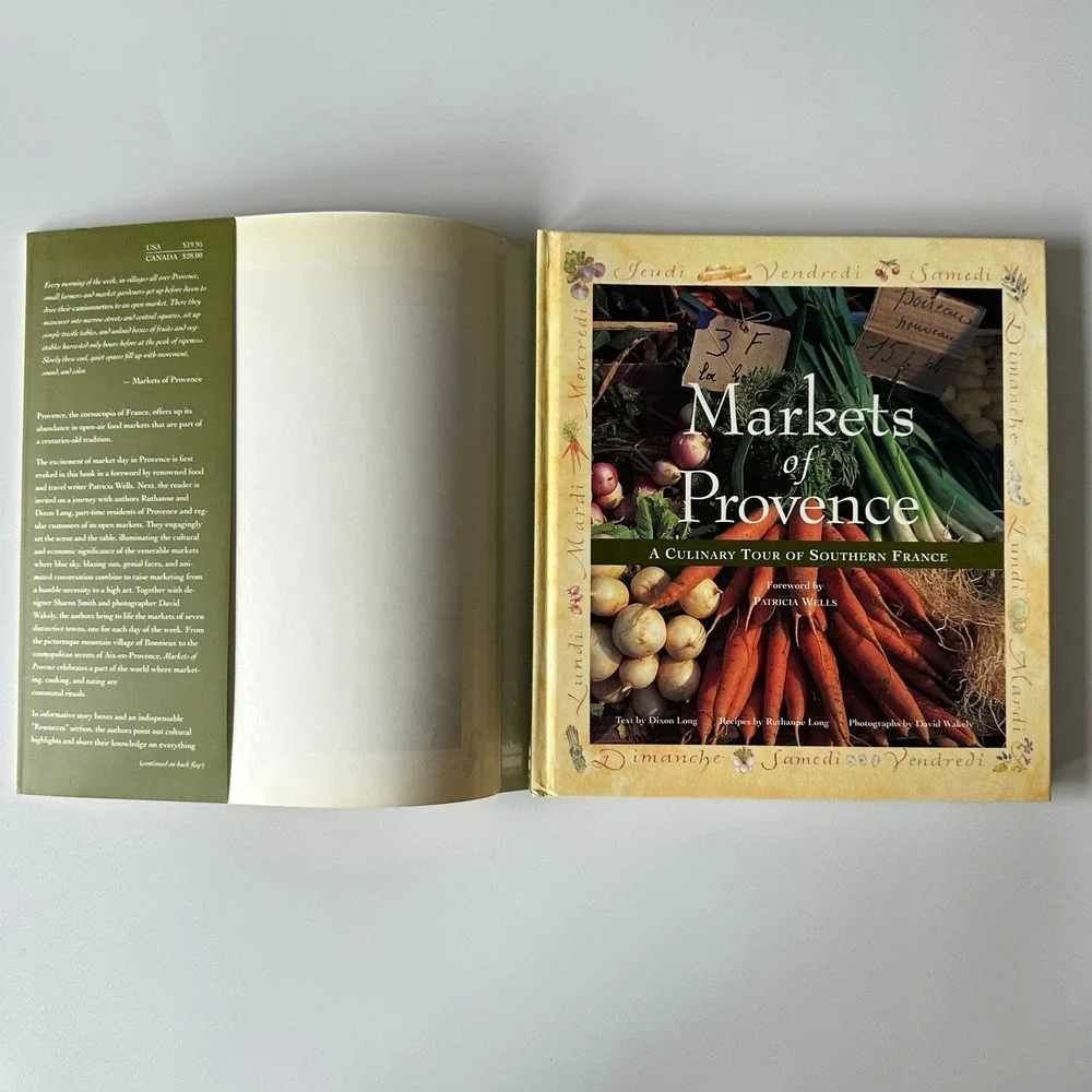 Markets of Provence Long‎ 1996 Hardcover Collins SF Culinary Travel DJ Very Good